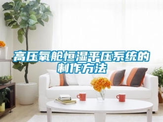 知識(shí)百科高壓氧艙恒濕平壓系統(tǒng)的制作方法
