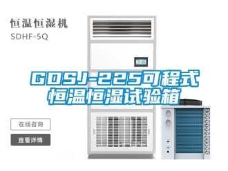 常見問題GDSJ-225可程式恒溫恒濕試驗箱