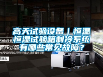 知識百科高天試驗設(shè)備｜恒溫恒濕試驗箱制冷系統(tǒng)有哪些常見故障？