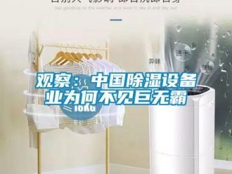 行業(yè)新聞觀察：中國除濕設備業(yè)為何不見巨無霸