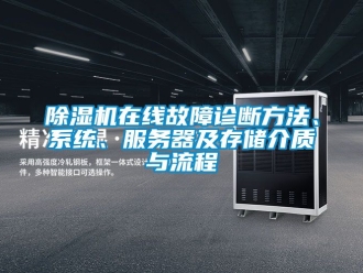 行業(yè)新聞除濕機(jī)在線故障診斷方法、系統(tǒng)、服務(wù)器及存儲介質(zhì)與流程