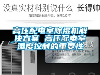 行業(yè)新聞高壓配電室除濕機(jī)解決方案 高壓配電室濕度控制的重要性