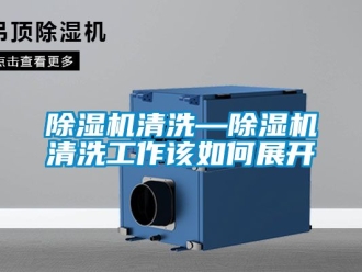 行業(yè)新聞除濕機(jī)清洗—除濕機(jī)清洗工作該如何展開(kāi)