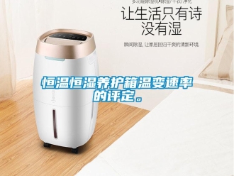 知識(shí)百科恒溫恒濕養(yǎng)護(hù)箱溫變速率的評(píng)定。