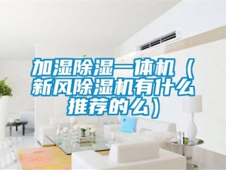 常見問題加濕除濕一體機（新風除濕機有什么推薦的么）