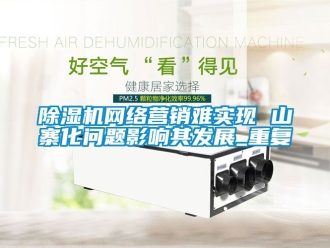 行業(yè)新聞除濕機(jī)網(wǎng)絡(luò)營(yíng)銷難實(shí)現(xiàn) 山寨化問(wèn)題影響其發(fā)展_重復(fù)