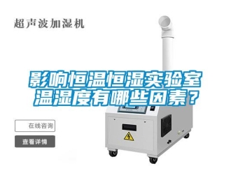 知識(shí)百科影響恒溫恒濕實(shí)驗(yàn)室溫濕度有哪些因素？