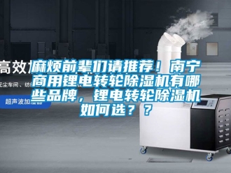 常見問題麻煩前輩們請推薦！南寧商用鋰電轉輪除濕機有哪些品牌，鋰電轉輪除濕機如何選？？
