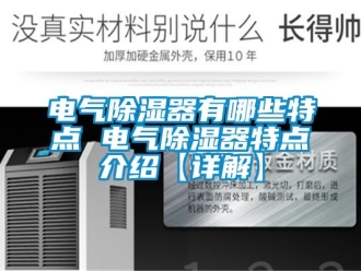 行業(yè)新聞電氣除濕器有哪些特點 電氣除濕器特點介紹【詳解】
