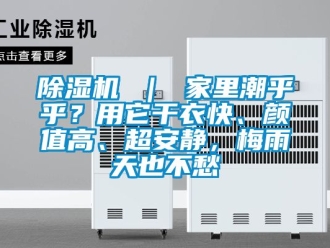 企業(yè)新聞除濕機 ｜ 家里潮乎乎？用它干衣快、顏值高、超安靜，梅雨天也不愁