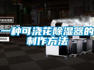 行業(yè)新聞一種可澆花除濕器的制作方法
