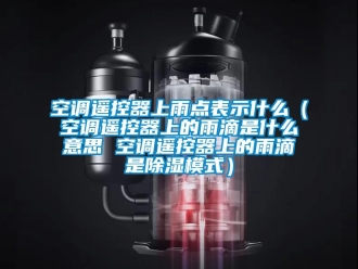 行業(yè)新聞空調(diào)遙控器上雨點表示什么（空調(diào)遙控器上的雨滴是什么意思 空調(diào)遙控器上的雨滴是除濕模式）