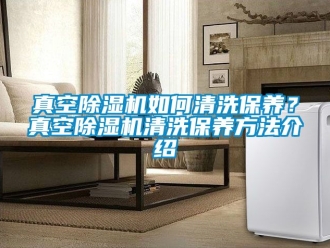行業(yè)新聞?wù)婵粘凉駲C(jī)如何清洗保養(yǎng)？真空除濕機(jī)清洗保養(yǎng)方法介紹