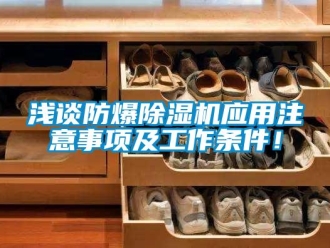 行業(yè)新聞淺談防爆除濕機應(yīng)用注意事項及工作條件！