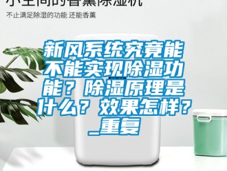 行業(yè)新聞新風(fēng)系統(tǒng)究竟能不能實(shí)現(xiàn)除濕功能？除濕原理是什么？效果怎樣？_重復(fù)