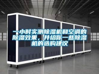 行業(yè)新聞一小時(shí)實(shí)測(cè)除濕機(jī)和空調(diào)的除濕效果，并給你一些除濕機(jī)的選購(gòu)建議