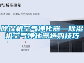 行業(yè)新聞除濕機(jī)空氣凈化器—除濕機(jī)空氣凈化器選購技巧