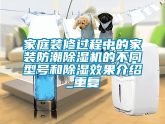 行業(yè)新聞家庭裝修過(guò)程中的家裝防潮除濕機(jī)的不同型號(hào)和除濕效果介紹_重復(fù)