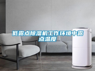 企業(yè)新聞低露點除濕機工作環(huán)境中露點溫度