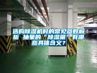 行業(yè)新聞選購(gòu)除濕機(jī)時(shí)的常見(jiàn)參數(shù)解析 抽象的“除濕量”有哪些具體含義？