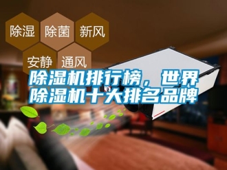 企業(yè)新聞除濕機排行榜，世界除濕機十大排名品牌
