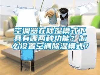 行業(yè)新聞空調(diào)器在除濕模式下具有哪兩種功能？怎么設(shè)置空調(diào)除濕模式？
