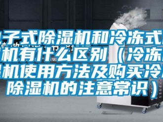 行業(yè)新聞電子式除濕機和冷凍式除濕機有什么區(qū)別（冷凍除濕機使用方法及購買冷凍除濕機的注意常識）