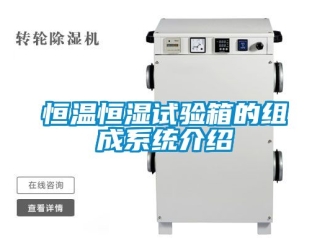知識(shí)百科恒溫恒濕試驗(yàn)箱的組成系統(tǒng)介紹