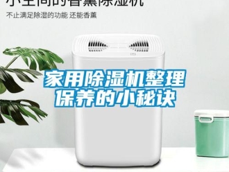 行業(yè)新聞家用除濕機整理保養(yǎng)的小秘訣