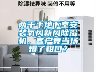 常見問題兩千平地下室安裝氧風(fēng)新風(fēng)除濕機，客戶竟當(dāng)場爆了粗口？