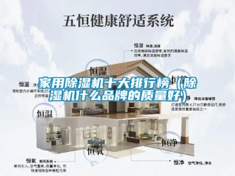 企業(yè)新聞家用除濕機十大排行榜（除濕機什么品牌的質量好）