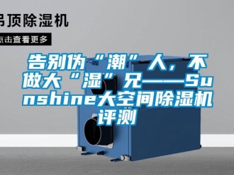 行業(yè)新聞告別偽“潮”人，不做大“濕”兄——Sunshine大空間除濕機(jī)評(píng)測(cè)