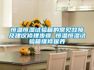 知識百科恒溫恒濕試驗箱的常見故障及建議修理步驟 恒溫恒濕試驗箱維修保養(yǎng)