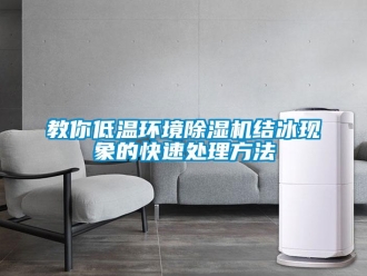 行業(yè)新聞教你低溫環(huán)境除濕機(jī)結(jié)冰現(xiàn)象的快速處理方法