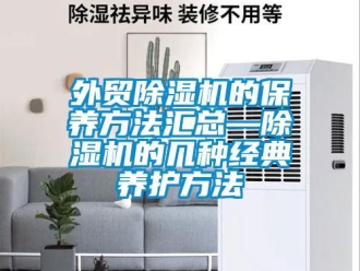 行業(yè)新聞外貿(mào)除濕機(jī)的保養(yǎng)方法匯總—除濕機(jī)的幾種經(jīng)典養(yǎng)護(hù)方法