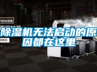 行業(yè)新聞除濕機(jī)無(wú)法啟動(dòng)的原因都在這里