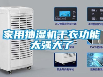 行業(yè)新聞家用抽濕機干衣功能太強大了