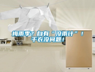 常見問題梅雨季？自有“沒雨計”！干衣沒問題！