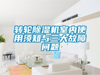常見問題轉輪除濕機室內(nèi)使用須知與三大故障問題
