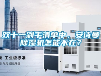 企業(yè)新聞雙十一剁手清單中，安詩(shī)曼除濕機(jī)怎能不在？