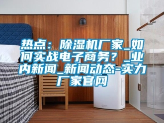 常見問題熱點(diǎn)：除濕機(jī)廠家_如何實(shí)戰(zhàn)電子商務(wù)？_業(yè)內(nèi)新聞_新聞動(dòng)態(tài)-實(shí)力廠家官網(wǎng)