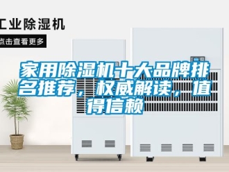 企業(yè)新聞家用除濕機十大品牌排名推薦，權(quán)威解讀，值得信賴