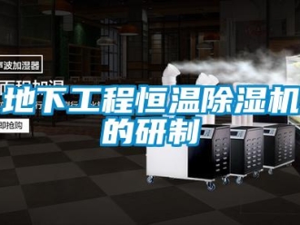 企業(yè)新聞地下工程恒溫除濕機的研制