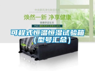 知識百科可程式恒溫恒濕試驗箱（型號匯總）