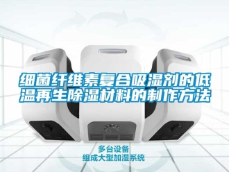 企業(yè)新聞細(xì)菌纖維素復(fù)合吸濕劑的低溫再生除濕材料的制作方法
