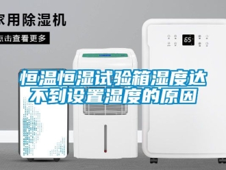 知識(shí)百科恒溫恒濕試驗(yàn)箱濕度達(dá)不到設(shè)置濕度的原因