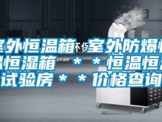 知識百科室外恒溫箱 室外防爆恒溫恒濕箱 ＊＊恒溫恒濕試驗房＊＊價格查詢