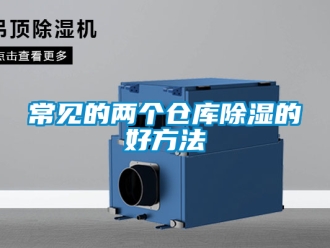 企業(yè)新聞常見的兩個倉庫除濕的好方法