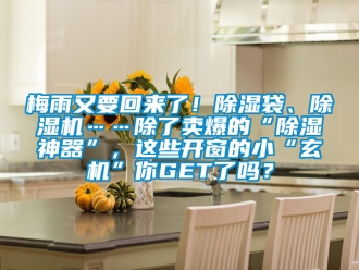行業(yè)新聞梅雨又要回來了！除濕袋、除濕機……除了賣爆的“除濕神器”，這些開窗的小“玄機”你GET了嗎？