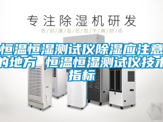 知識(shí)百科恒溫恒濕測(cè)試儀除濕應(yīng)注意的地方 恒溫恒濕測(cè)試儀技術(shù)指標(biāo)